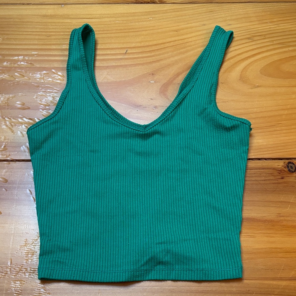 Hollister Teal Ribbed Tank Top